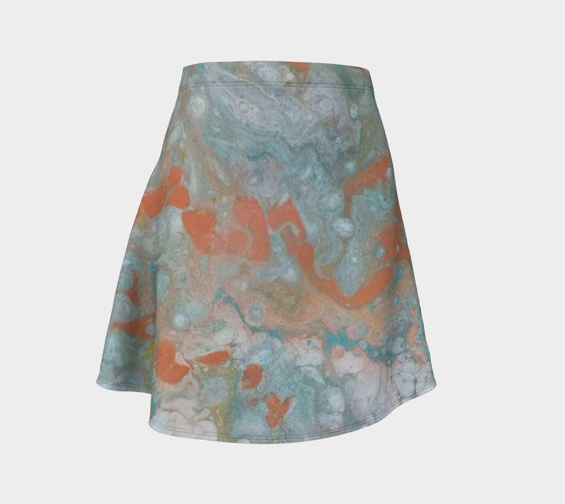 pastel abstract flare skirt thumbnail #2