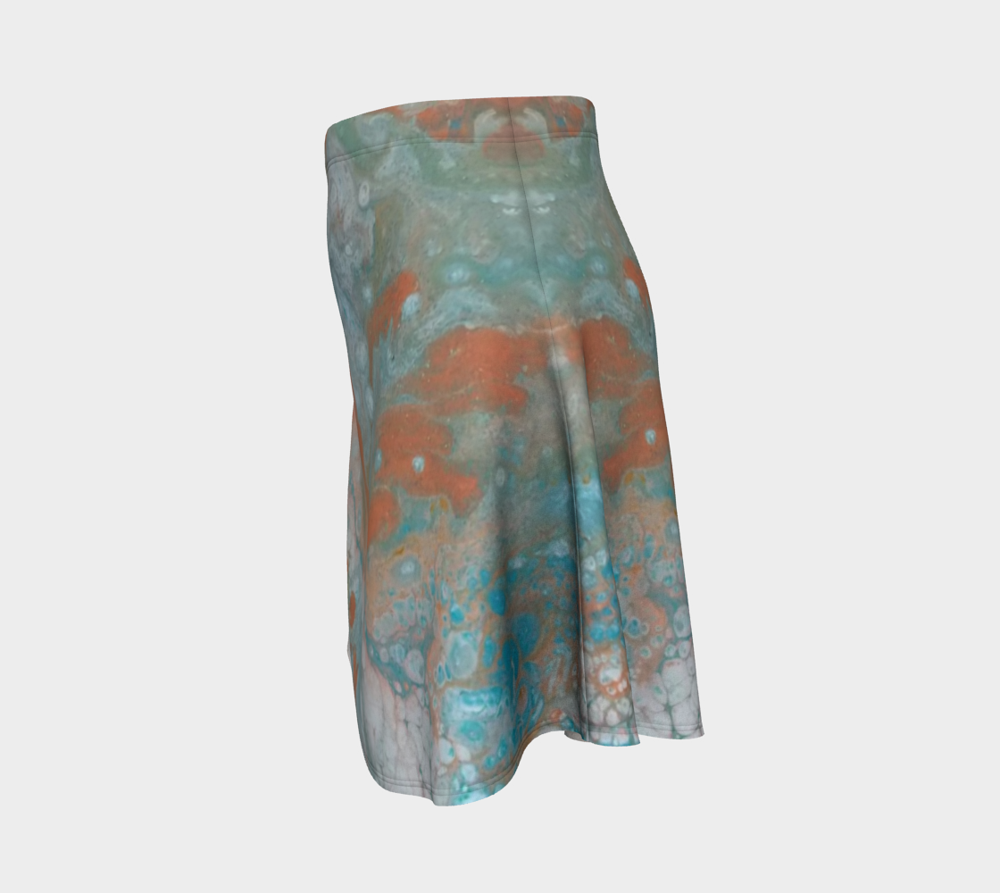 pastel abstract flare skirt preview #2