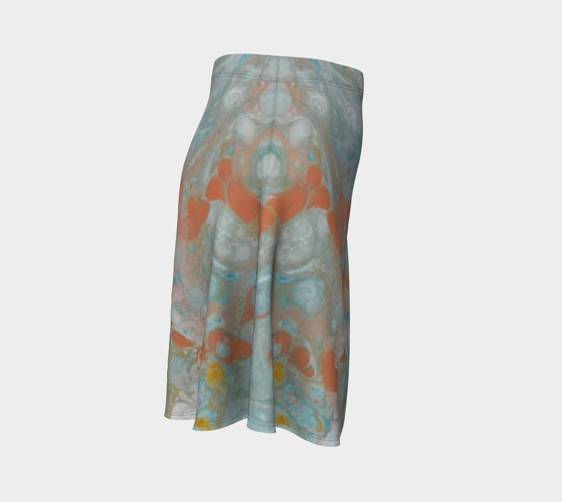 pastel abstract flare skirt preview #3