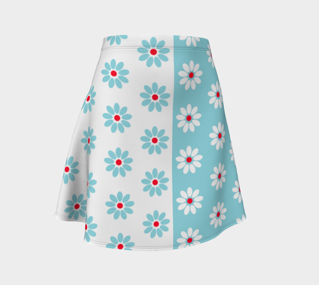 Two Tone Daisy Flare Skirt preview