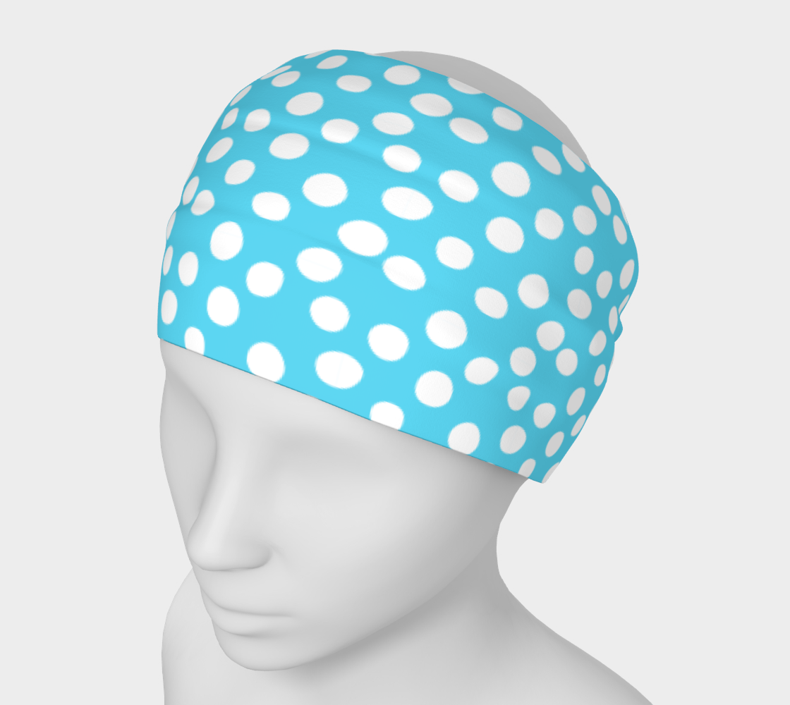 All About the Dots Headband - Blue preview