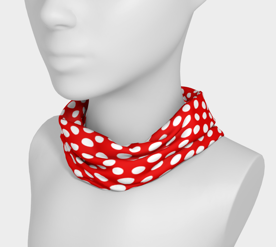 All About the Dots Headband - Red Miniature #4