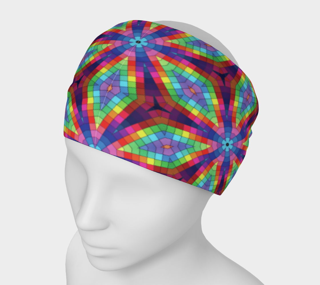Rainbow Kaleidoscope Headband preview