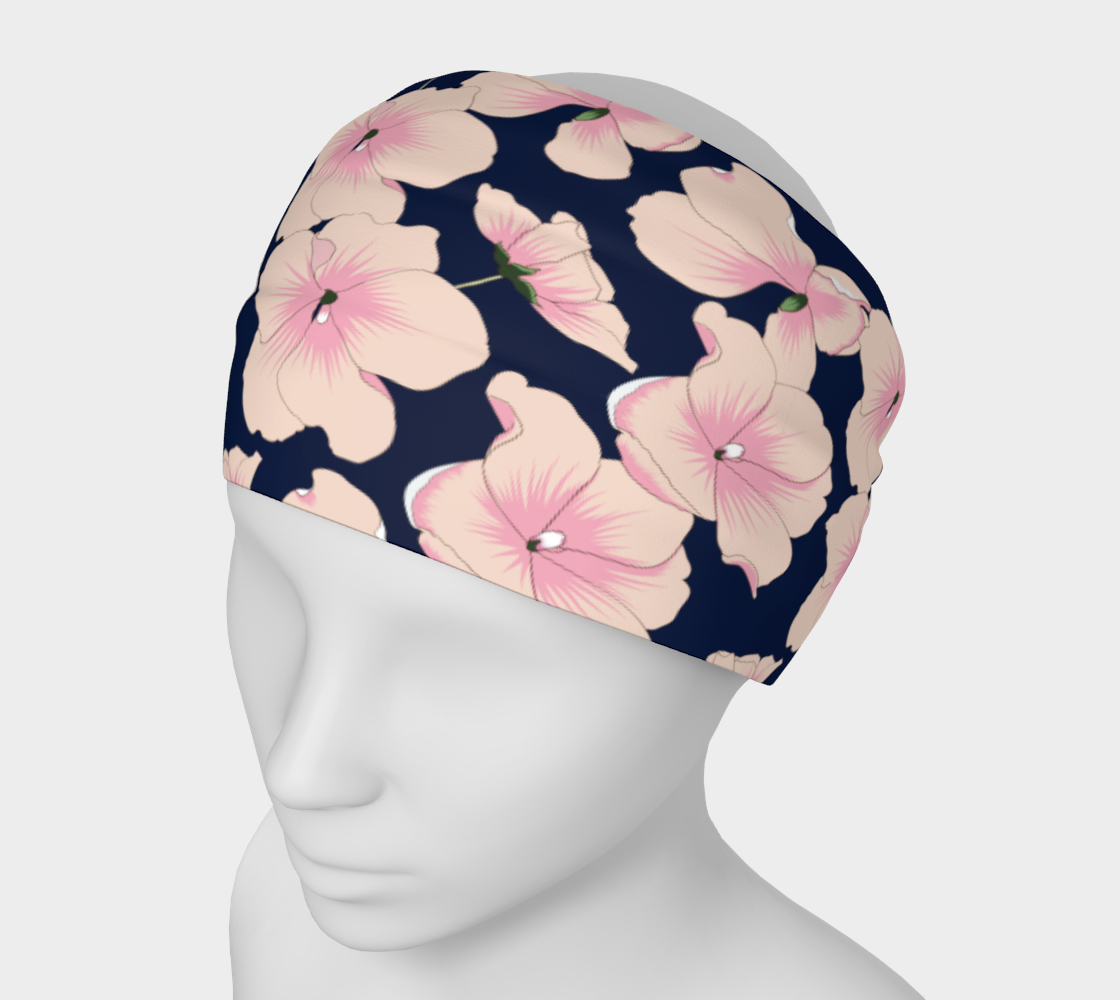 Women And Teens Pink Floral Headband preview