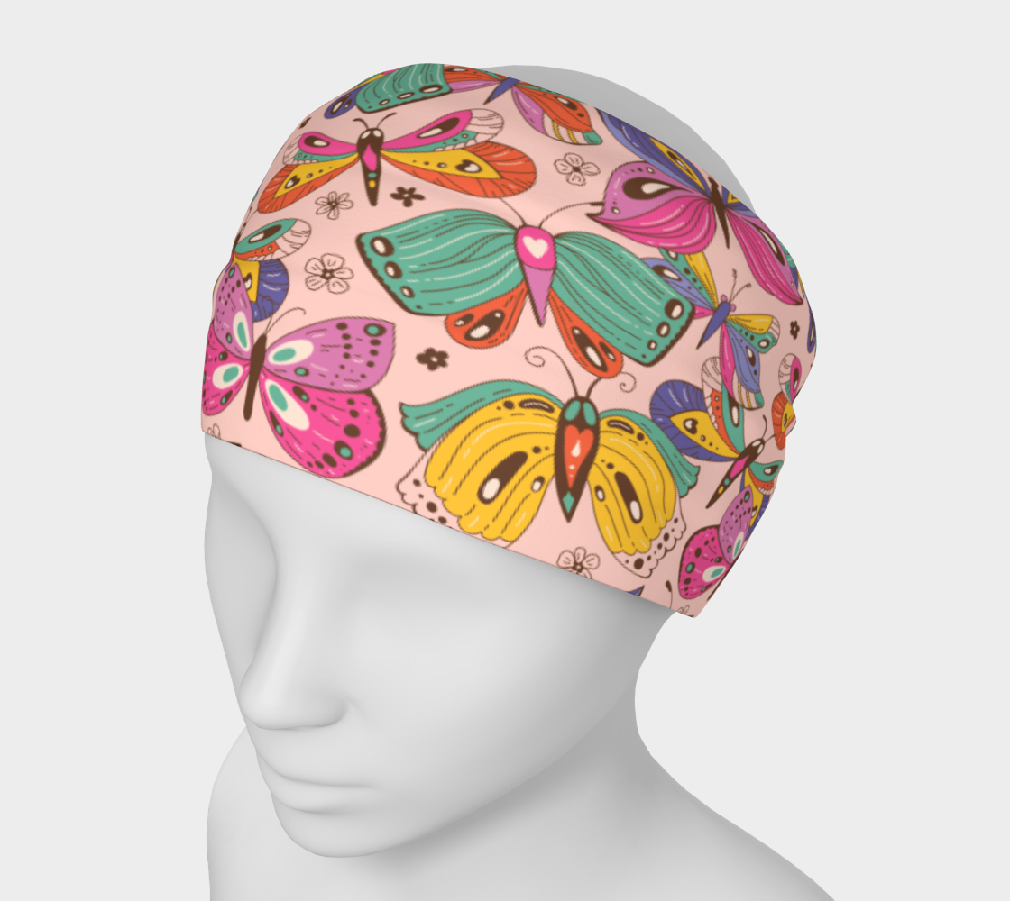 Women And Teens Colorful Butterflies Headband preview