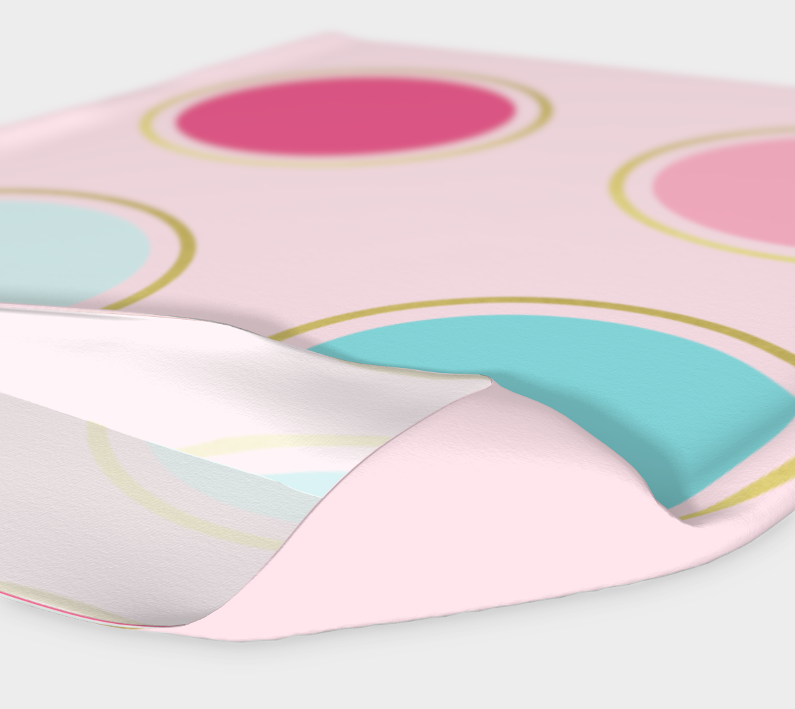 Pink and Teal Polka Dot Headband preview #4