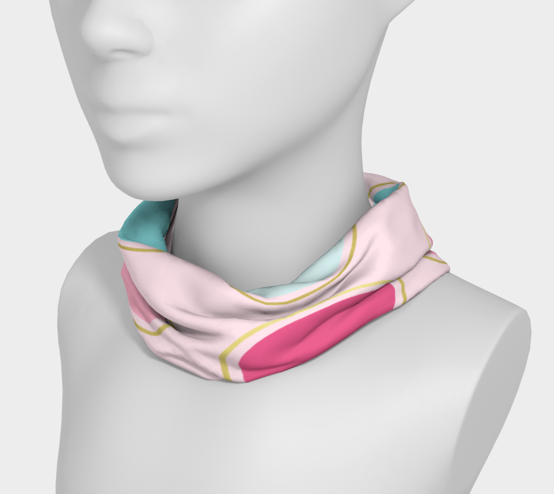Pink and Teal Polka Dot Headband preview #3