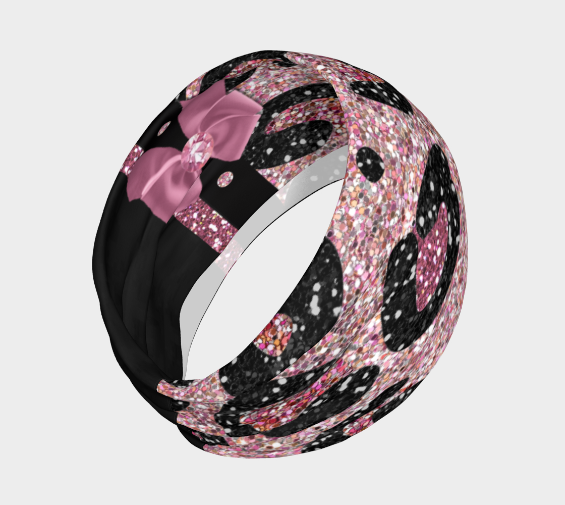 Pink Black Leopard Glitter Print thumbnail #3