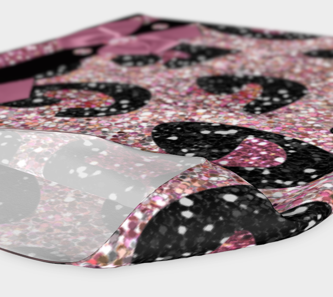 Pink Black Leopard Glitter Print preview #4