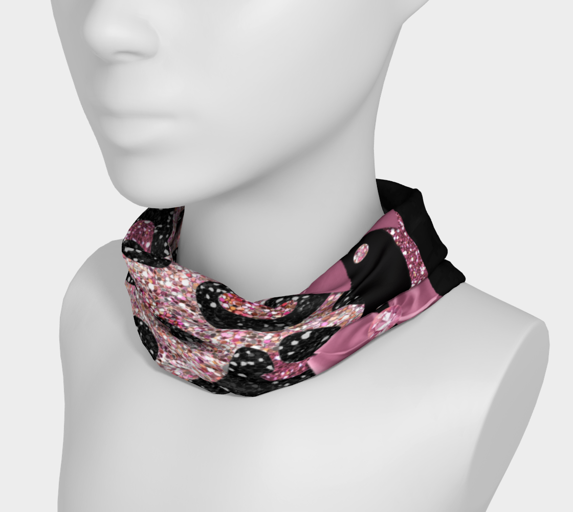 Pink Black Leopard Glitter Print preview #3