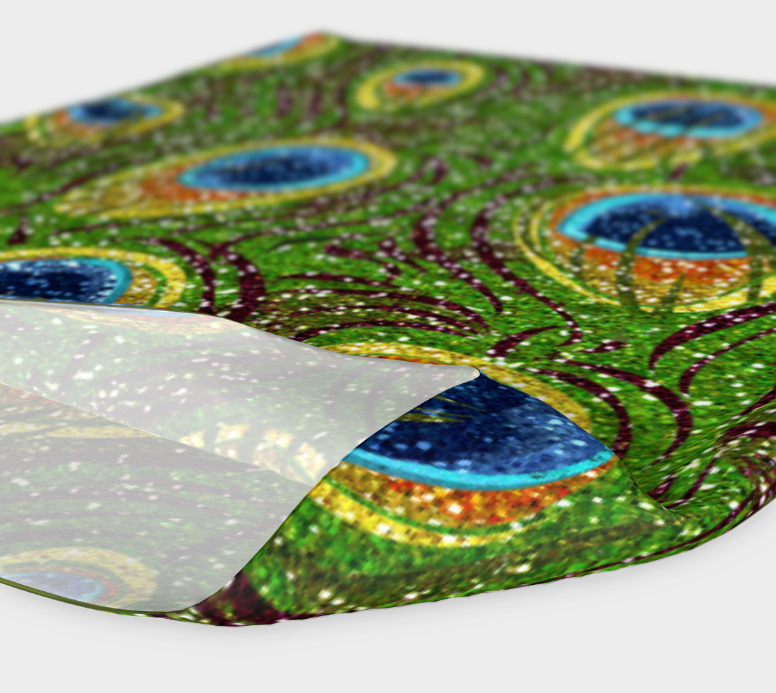 Peacock Feather Glitter Print preview #4