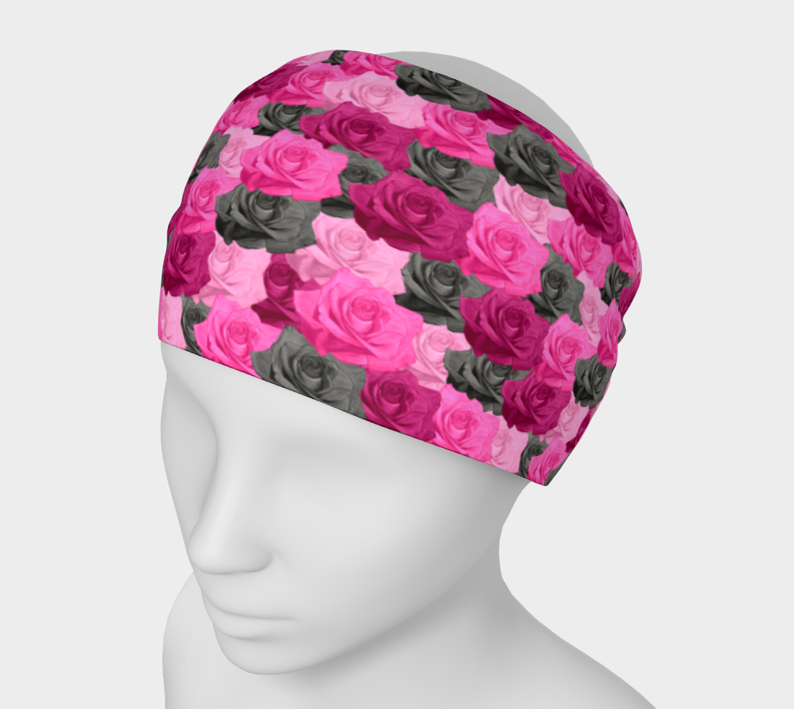 Aperçu de Pink Roses Headband