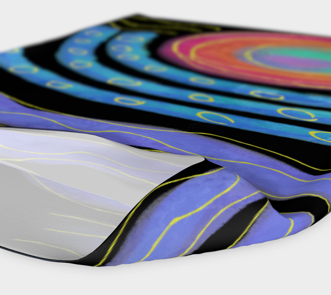 Colorful Abstract Sun Digital Print Headband preview #4