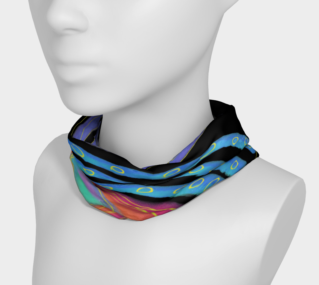 Colorful Abstract Sun Digital Print Headband preview #3