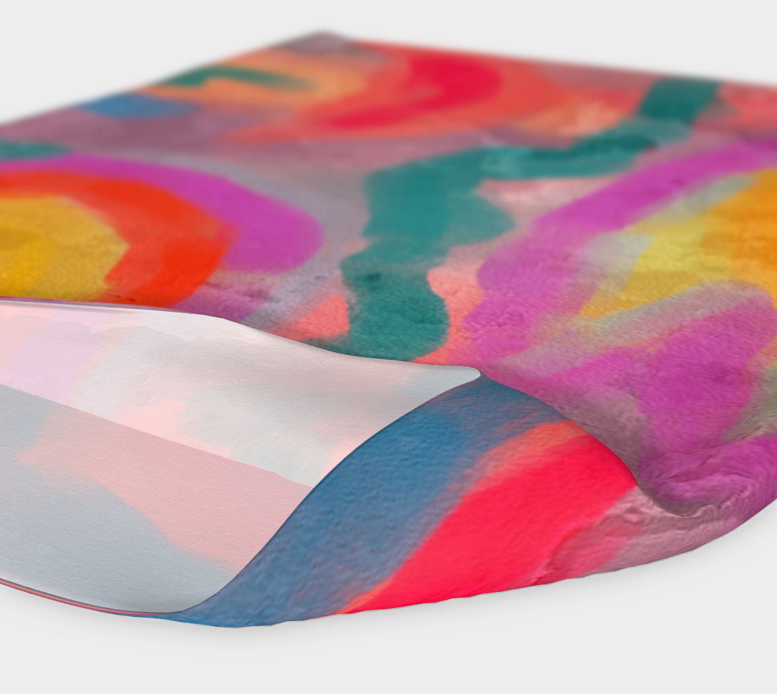 Aperçu de Spring Colorful Abstract Digital Painting Headband #4
