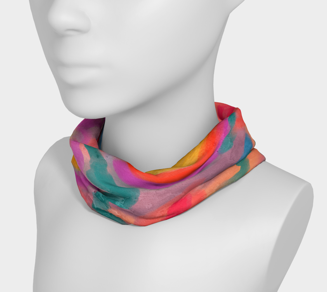 Aperçu de Spring Colorful Abstract Digital Painting Headband #3