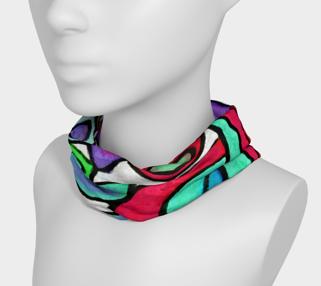 Funky Garden Abstract Digital Print Headband preview #3
