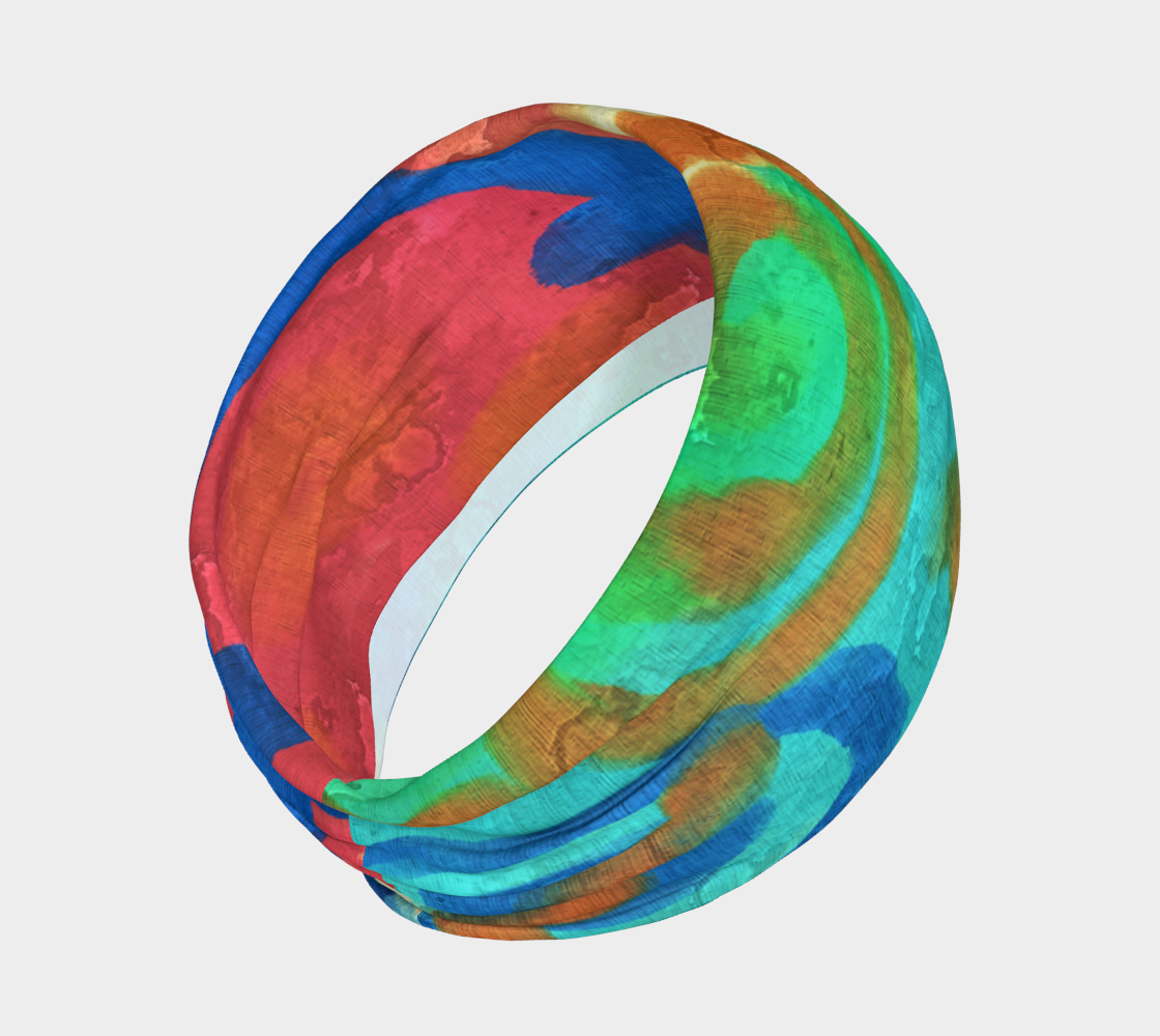 Sun and Sea Abstract Digital Painting Headband preview #2
