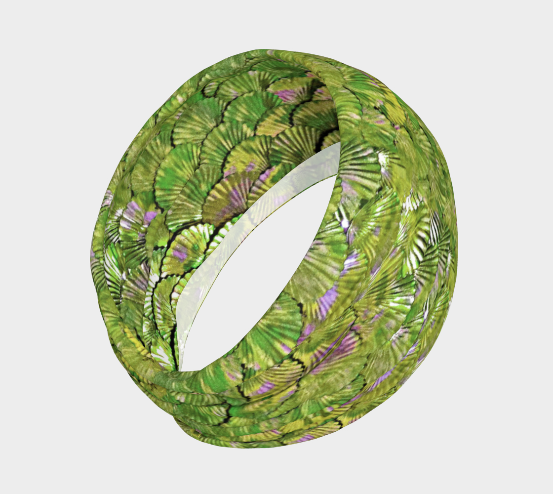 Citrus Green Mermaid Scale Headband preview #2