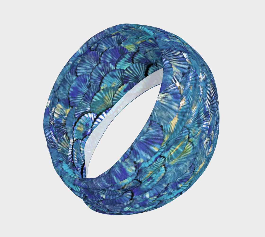 Blue Mermaid Scale Headband preview #2