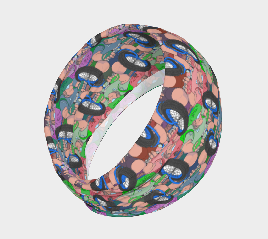 Aperçu de Fat Tire Biker Scarf Bandanna Mask Headband #2
