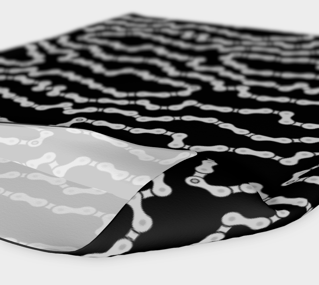 Bike Chain Headband/scarf/nose mask- Black preview #4