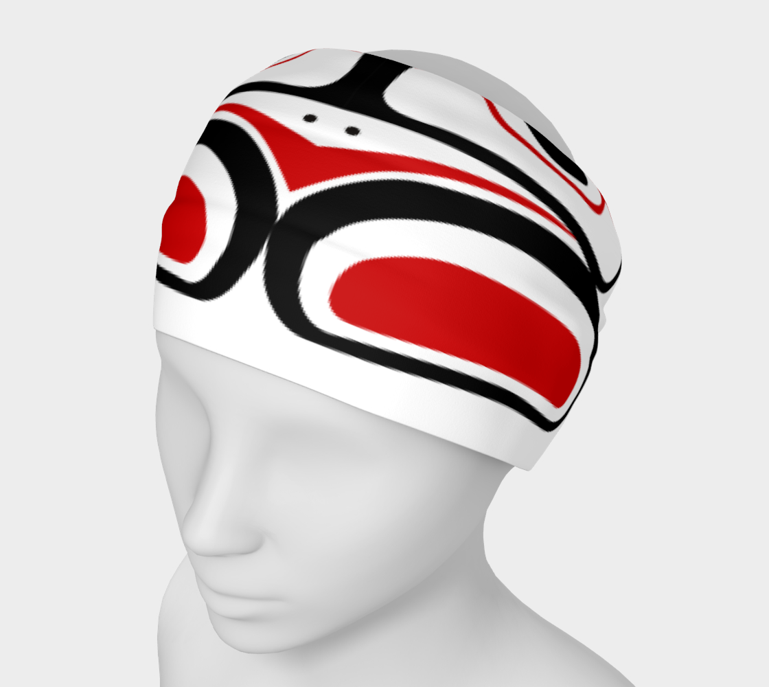 Northwest Totem Art Buff Gaiter Face Cover Headband  White Background preview