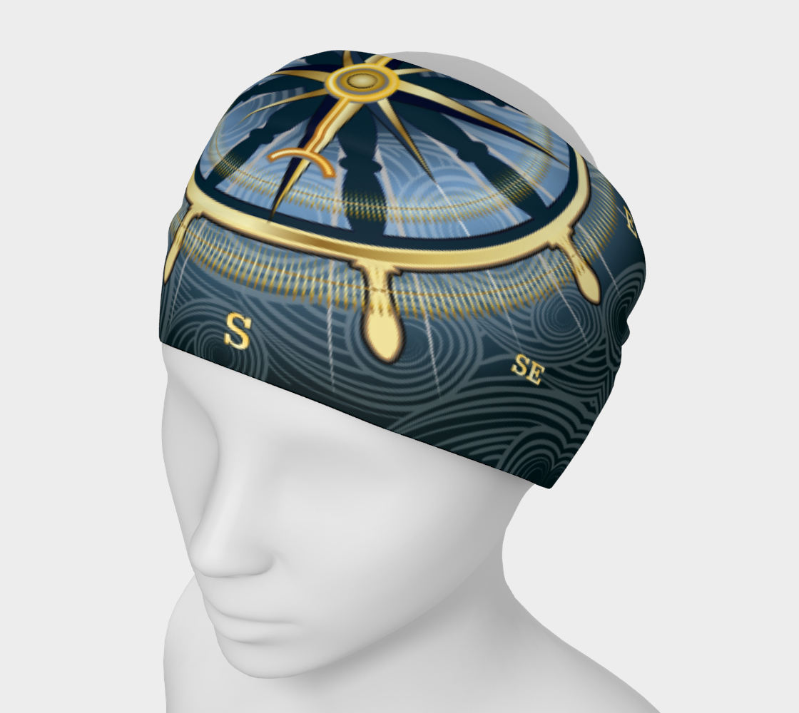 Compass Rose Buff Gaiter Style Head Band Face Cover preview