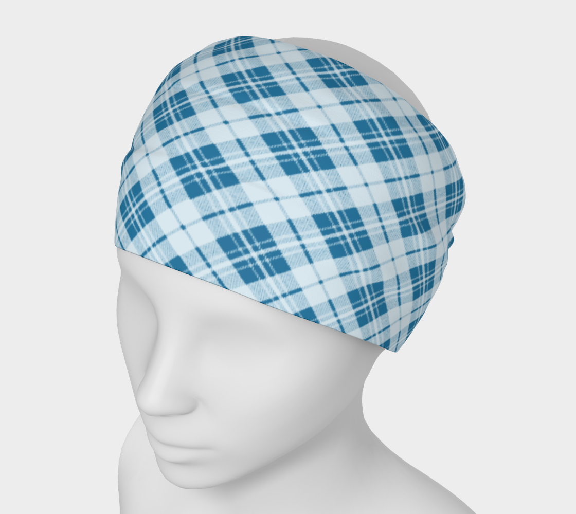 Aperçu de Light blue tartan plaid winter Christmas pattern