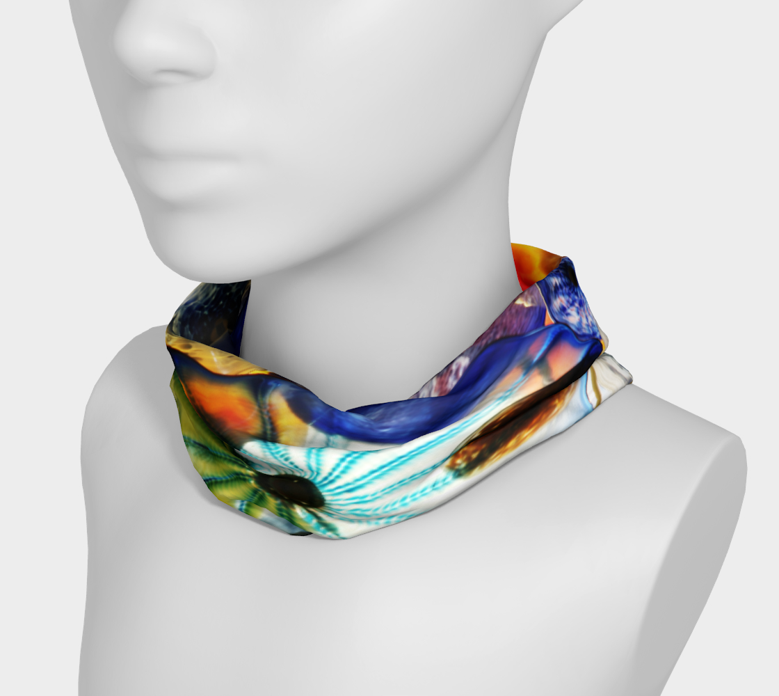 Fragile Flowers Headband and Face Covering preview #3