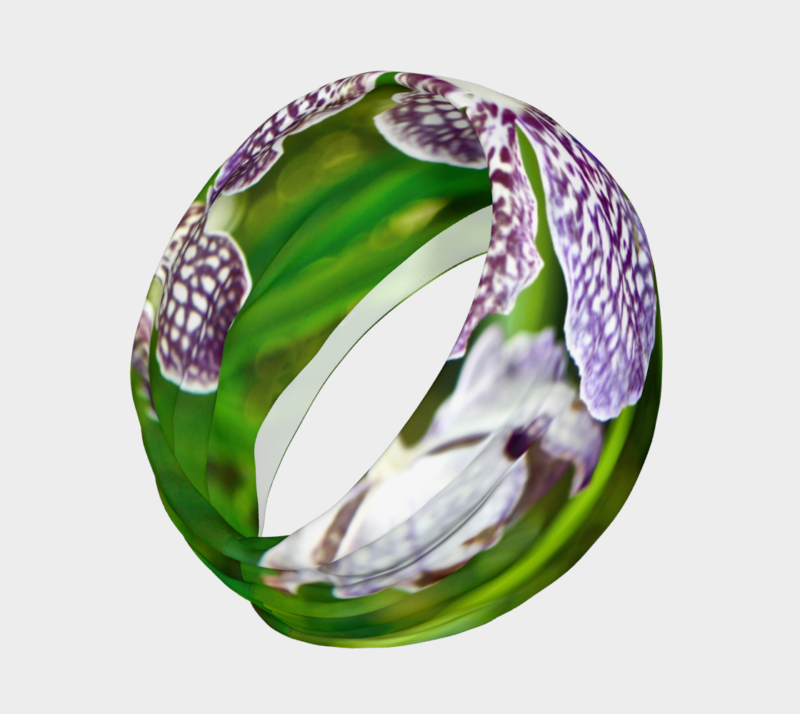 Orchid Garden 2 Headband & Face Covering preview #2