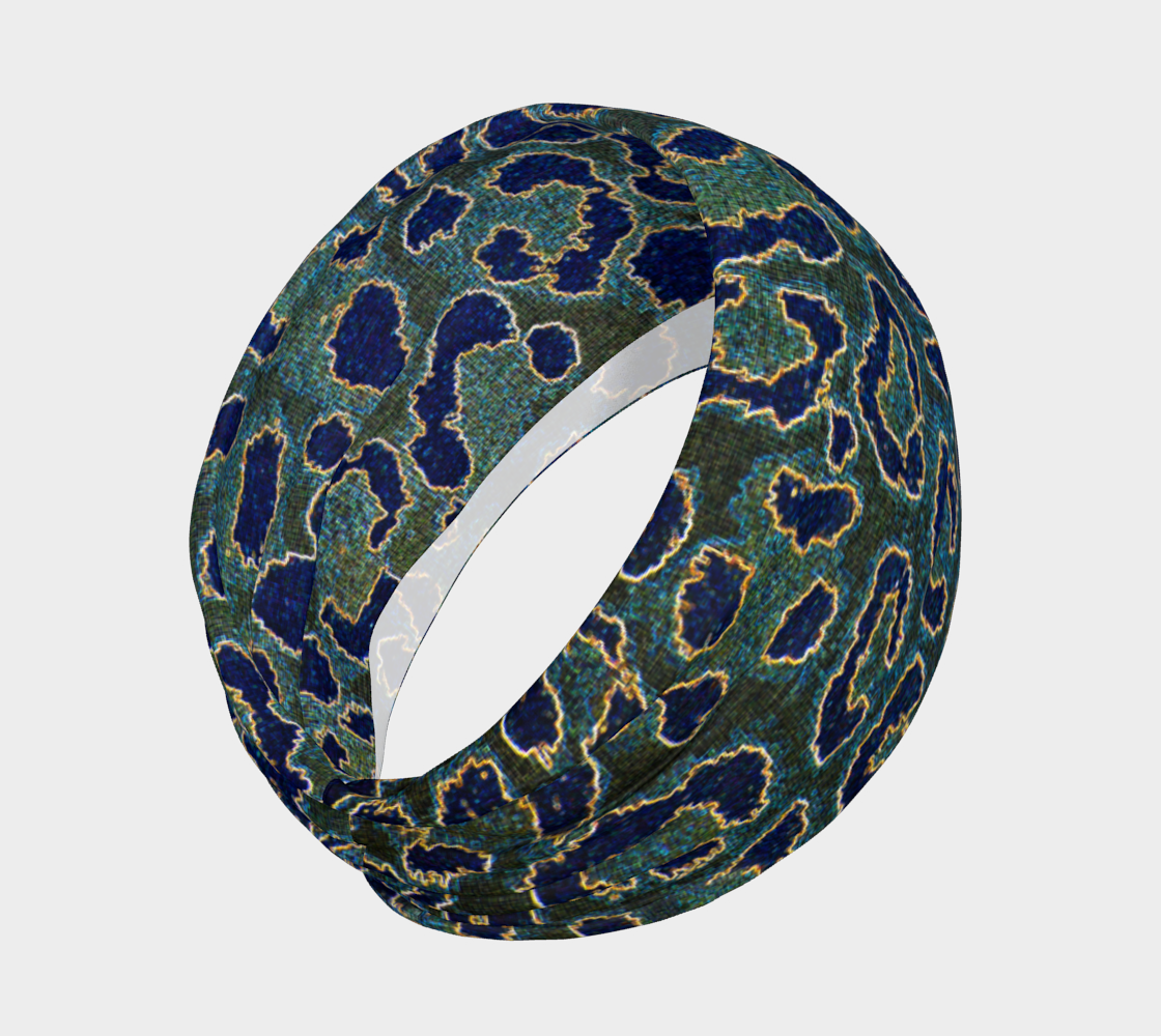 Aperçu de Organic Shapes Amphibian Blue and Green Abstract #2