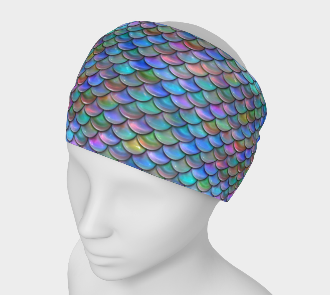Headband Mask - Rainbow Mermaid preview