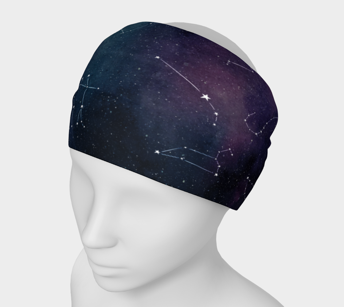 Zodiac galaxy headband preview