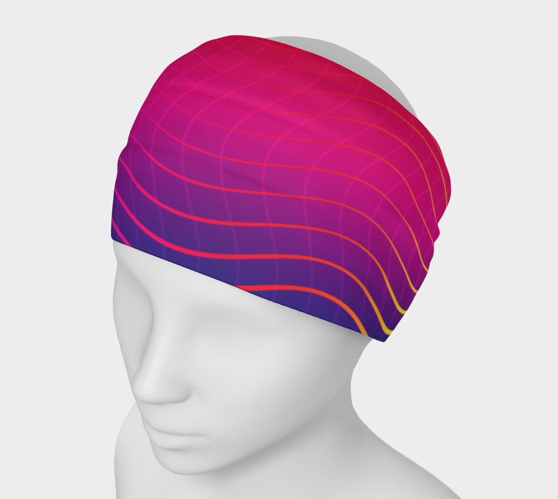 Rippled Rainbow Waves Headband preview #1