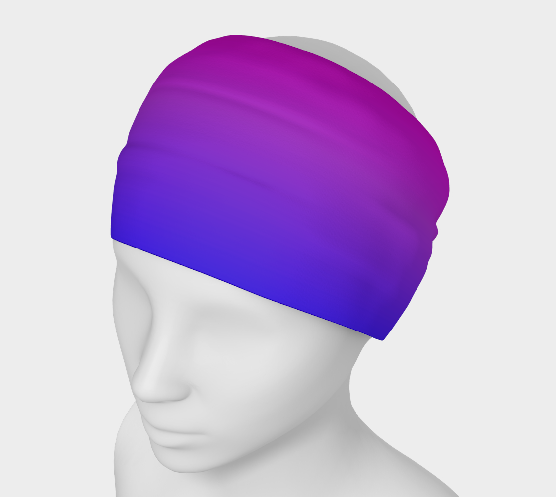 Aperçu de Purple to Blue Blend Headband, AWSM