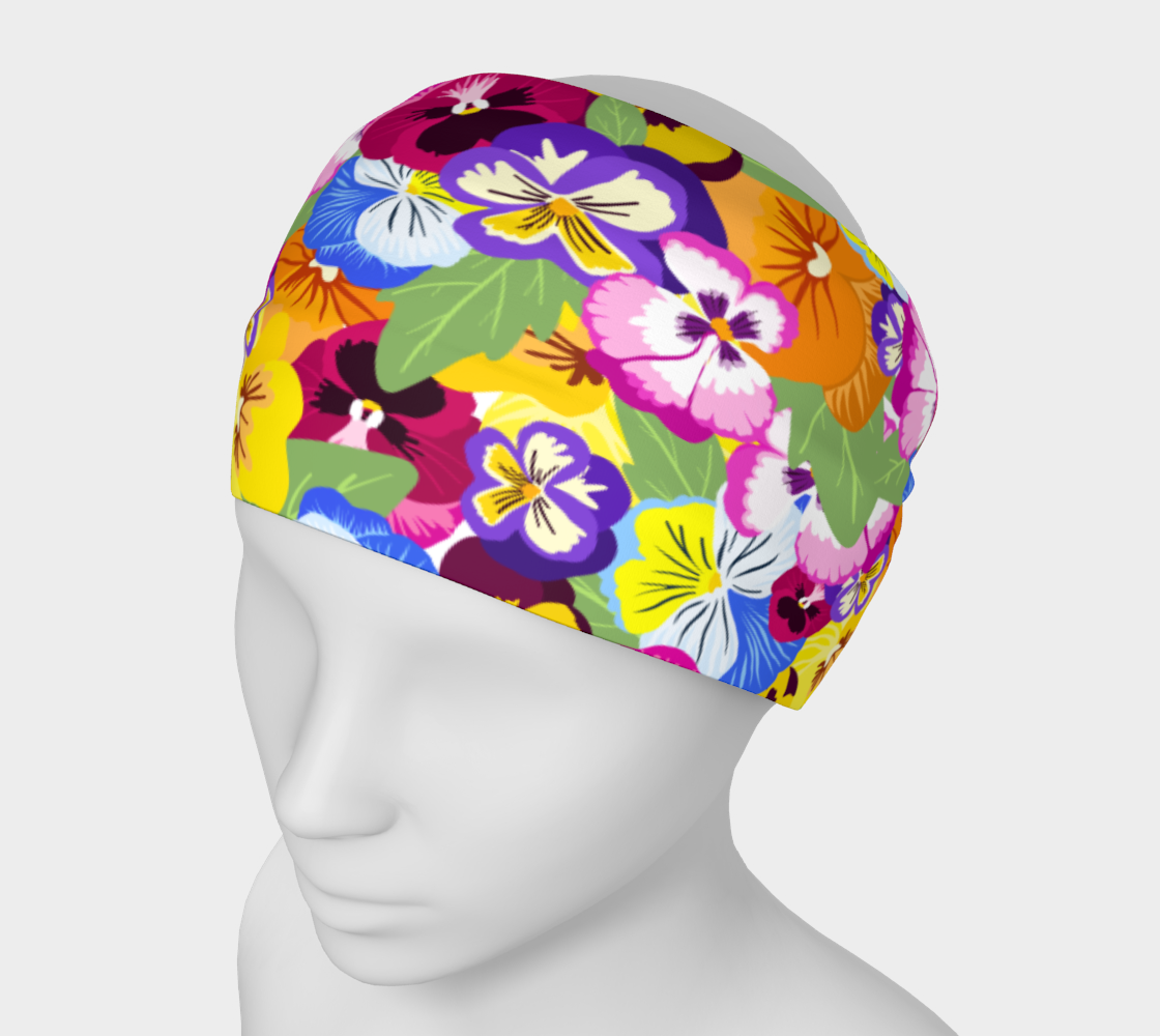 Pansies Headband preview #1