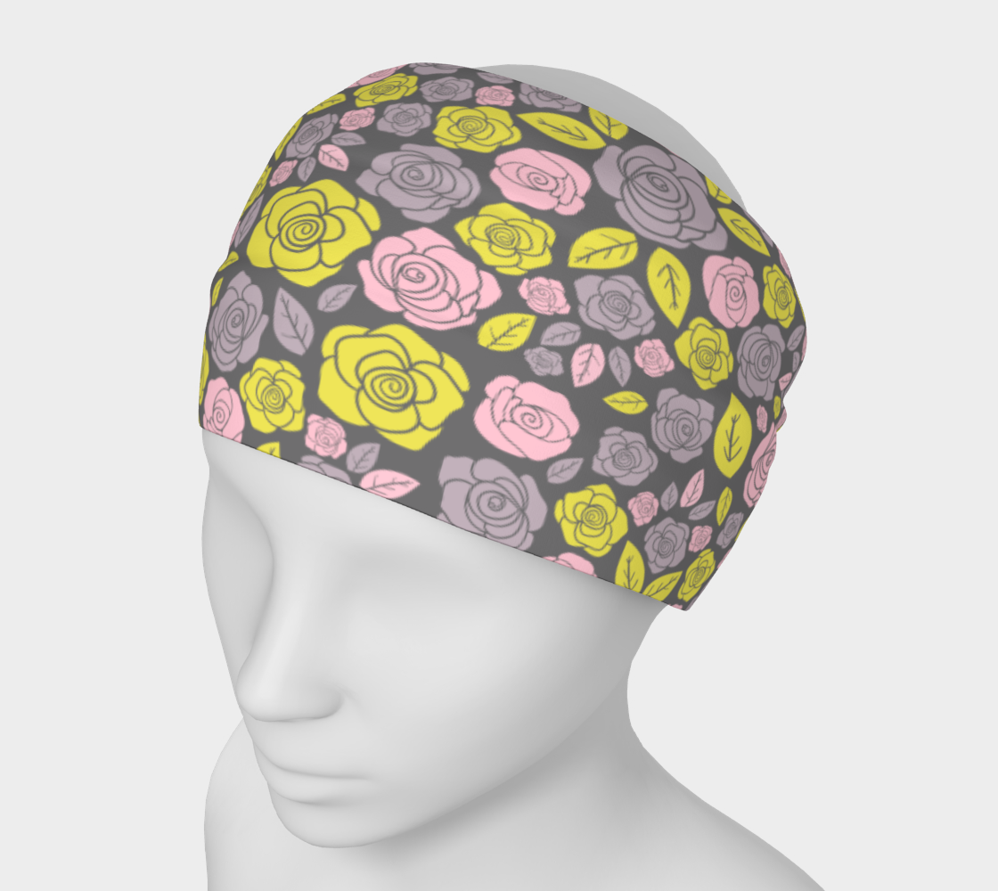 Kaleidoscope Florals Headband (Grey) preview