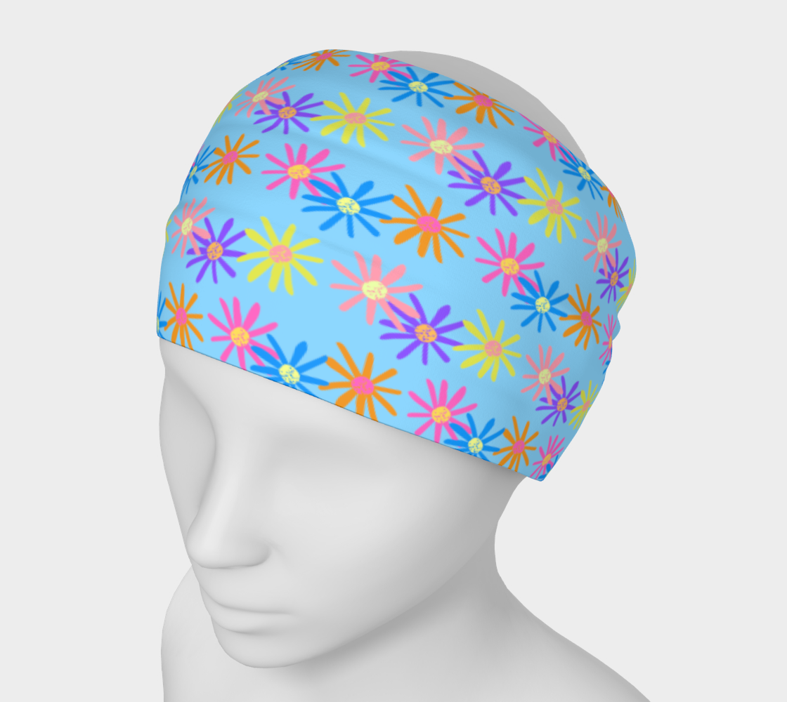 Daisies on Blue 3D preview