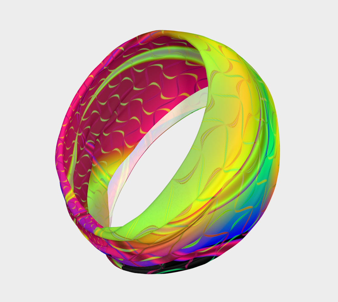 Funkidelic Dichroic Fused Glass Fractal 3 preview #2