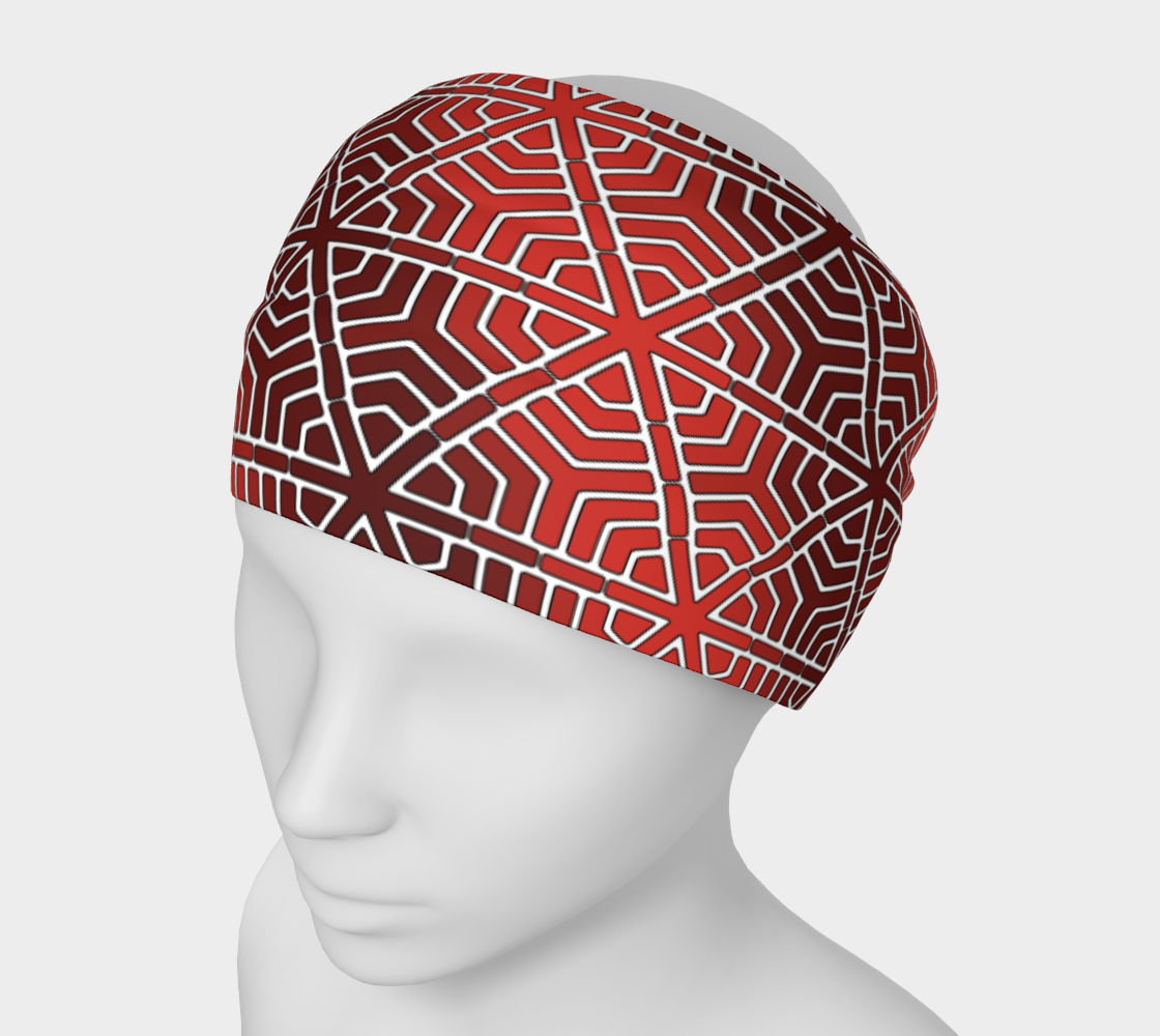 SplitHexagons400 RedAlert Headband preview