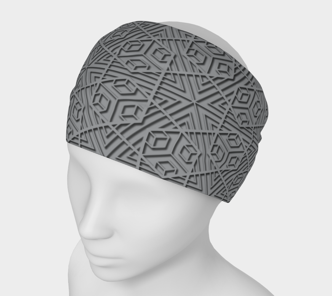 Blocks500 Gray Headband preview #1
