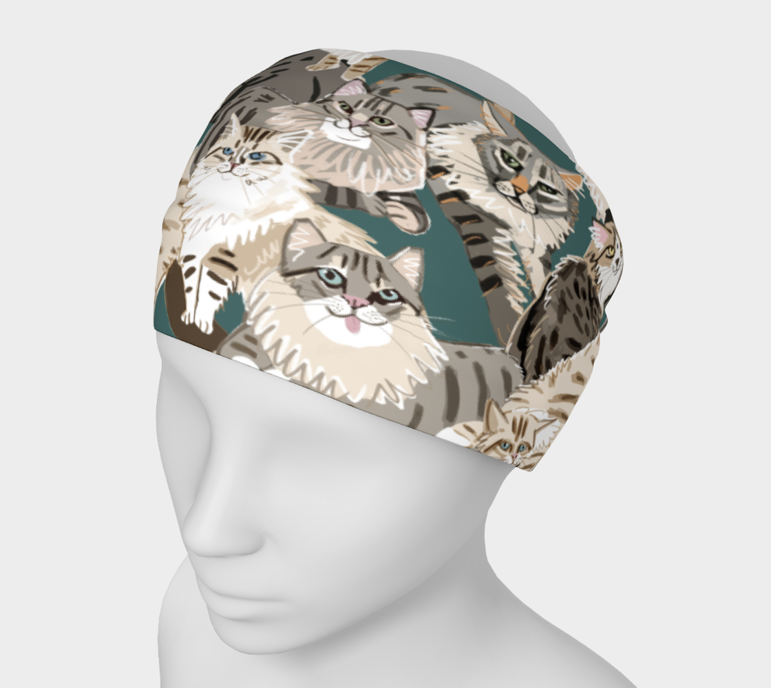 Cats Paradise in Teal preview