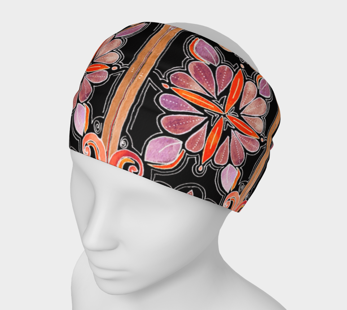 Orange Art Nouveau Headband preview