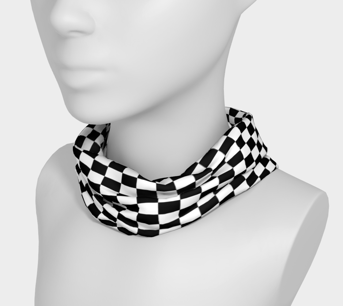 Black and White Square Checkerboard thumbnail #4