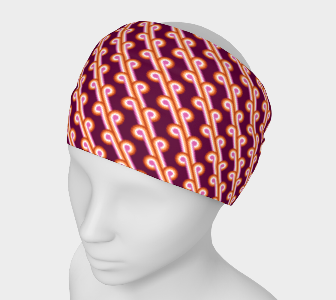 Groovy Modern Abstract Lesbian Pride Flag preview #1