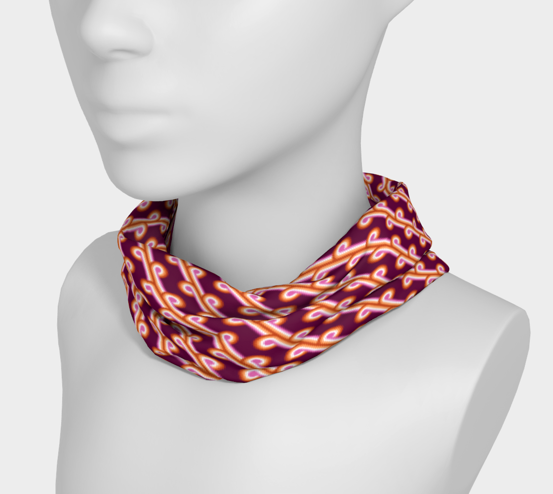 Groovy Modern Abstract Lesbian Pride Flag preview #3