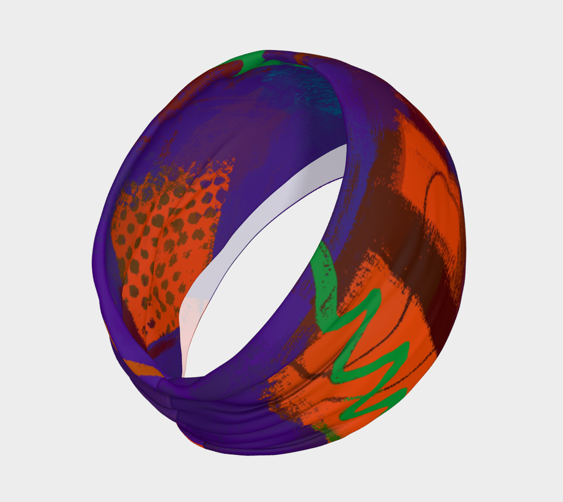 Green Squiggle with Purple and Orange preview #2