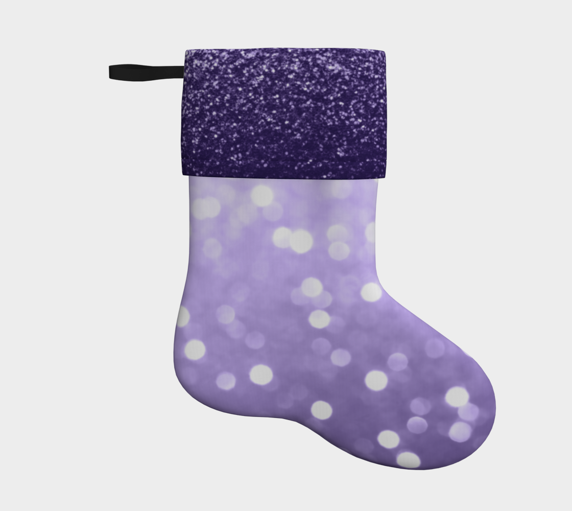 Aperçu de Ultra violet purple sparkly bokeh #1