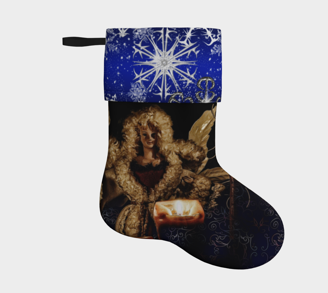 Angel and Candles Holiday Stocking preview